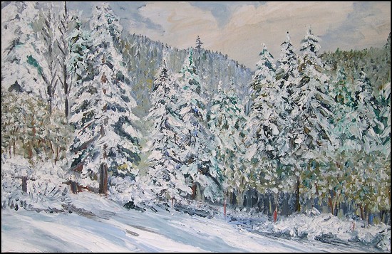 Winter on Deer Trail Lane, 1969